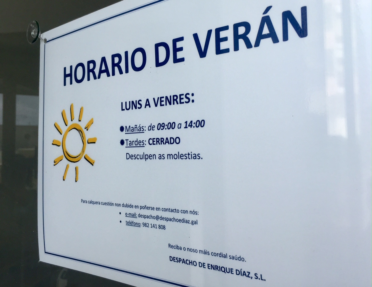 Horario de verán | Despacho Enrique Díaz